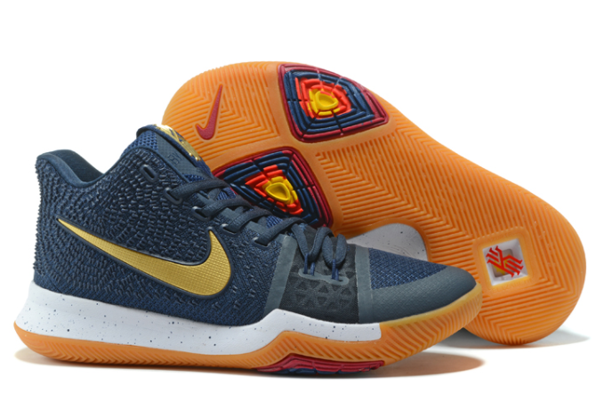 Nike Kyrie 3 Dark Obsidian Metallic Gold-White